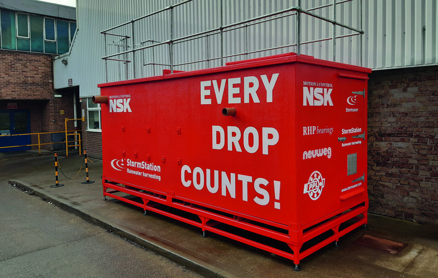 NSK Newarks anläggning sparar mängder av vatten med regnvattenuppsamling
